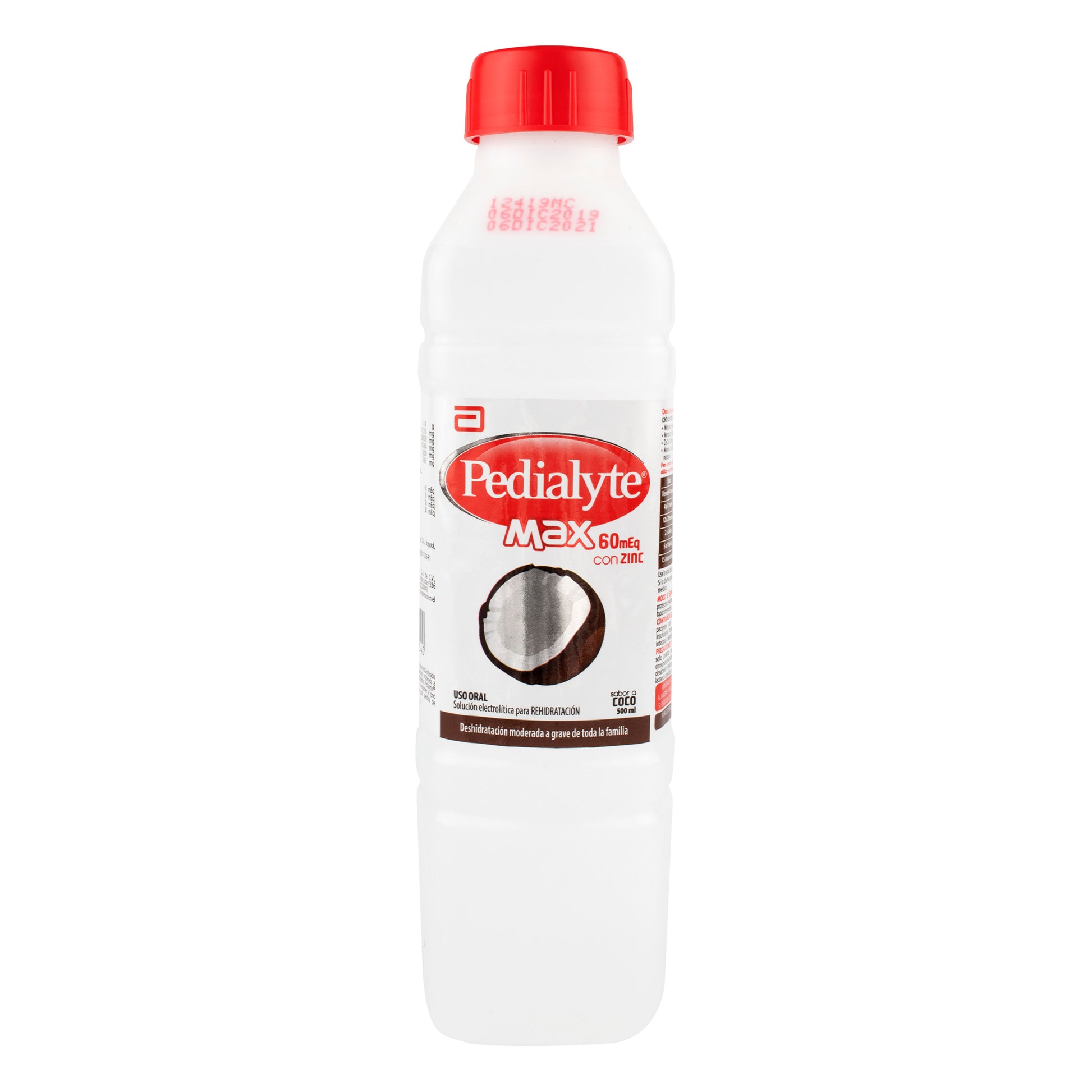 Suero Oral Pedialyte Max Con Zinc 60 Coco 500 Ml