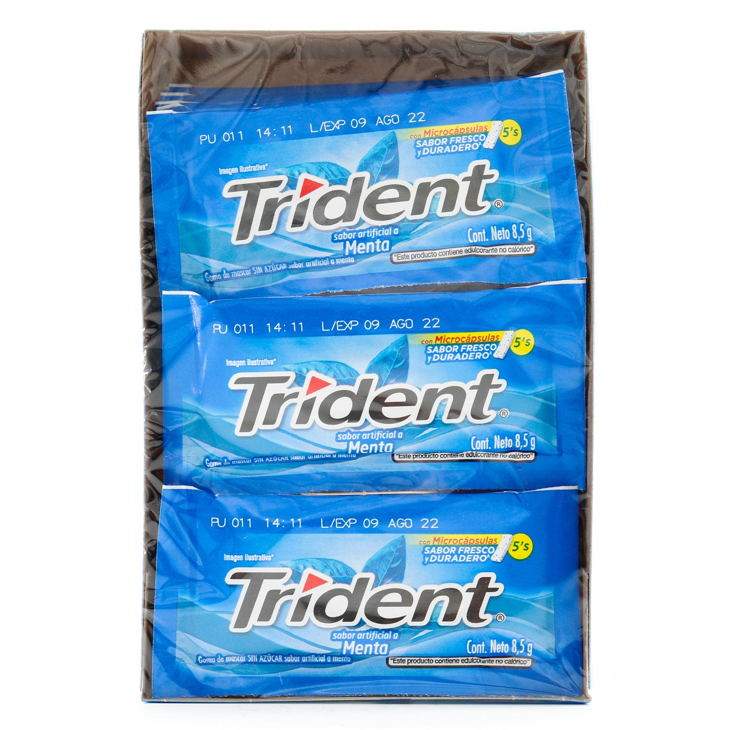 Chicle Trident Menta 5 Unidades