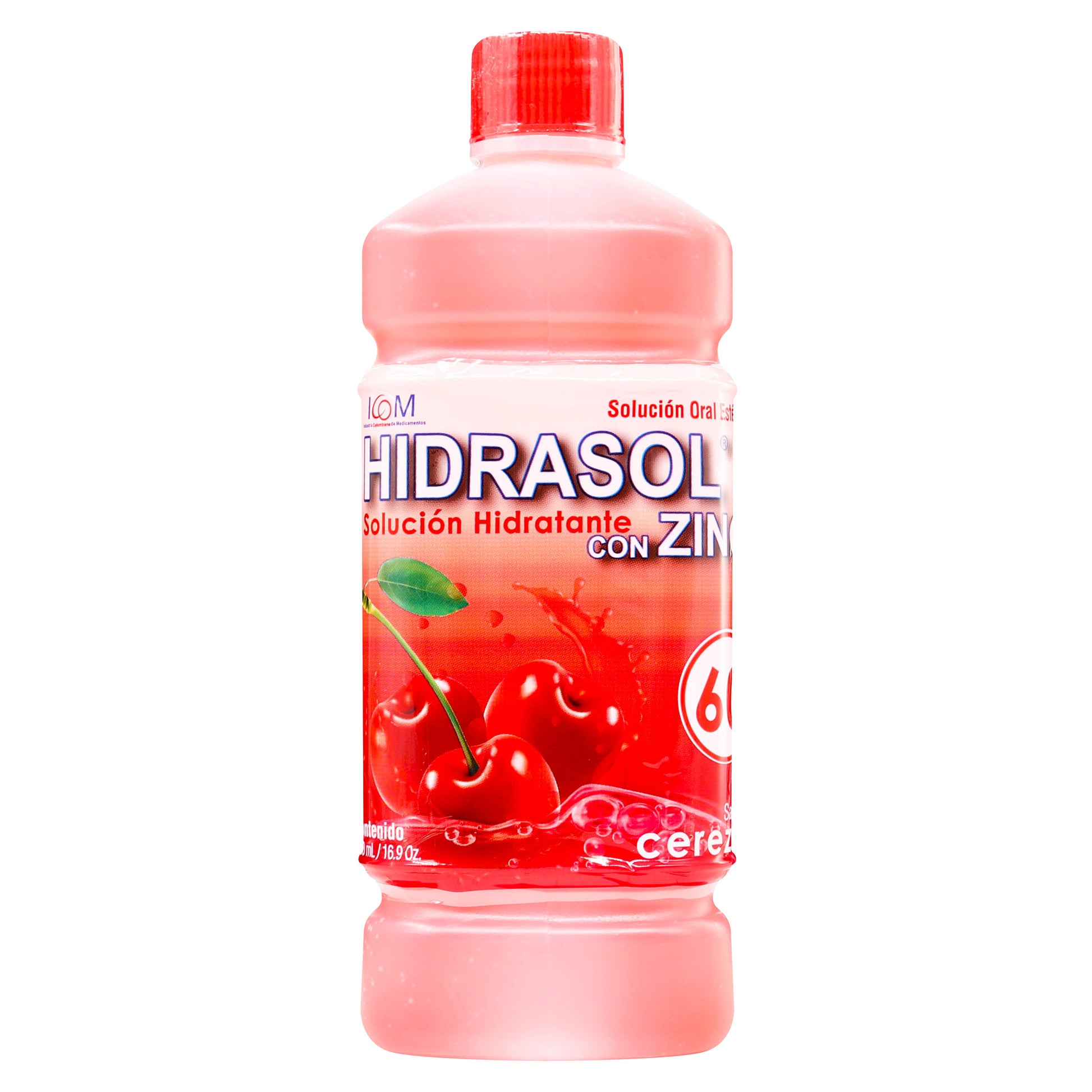 Suero Oral Hidrasol 60 Zinc Cereza 500ml