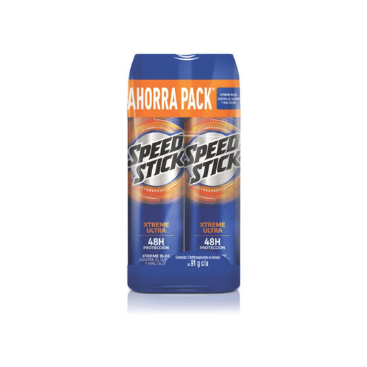 Desodorante Antitranspirante Hombre Speed Stick 24/7 Xtreme Ultra Aerosol 91g X 2