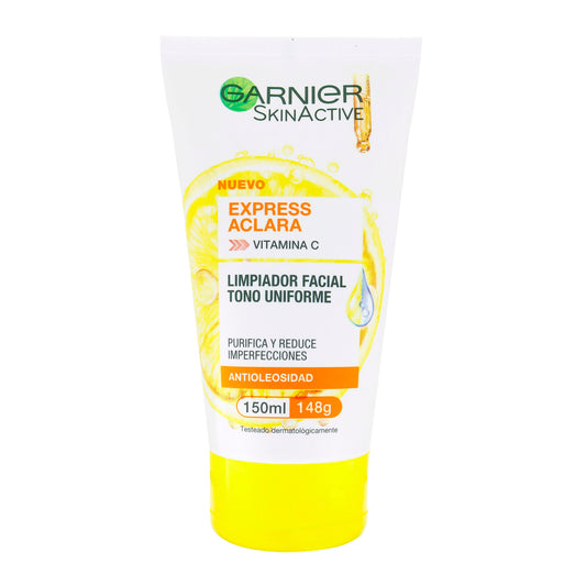 Gel Limpiador Facial Garnier Express Aclara  150Ml