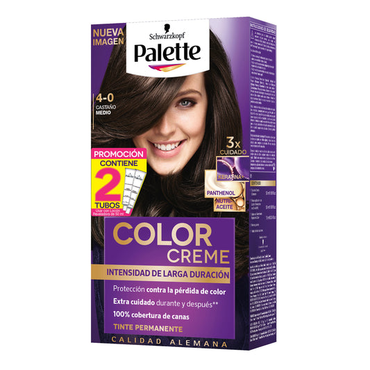 Tinte Palette Crem D.Tubo 4-0 Castano Medio
