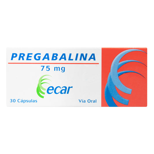 Pregabalina 75 Mg 30 Capsulas Ecar