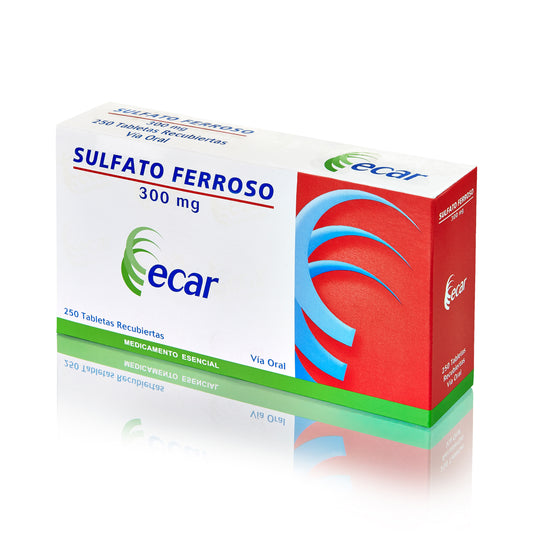 Sulfato Ferroso 300 Mg 10 Tabletas Ec