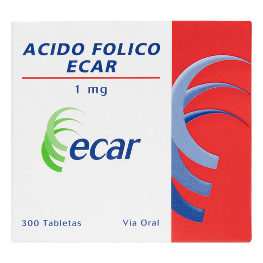 Acido Folico 1 Mg 10 Tabletas Ec