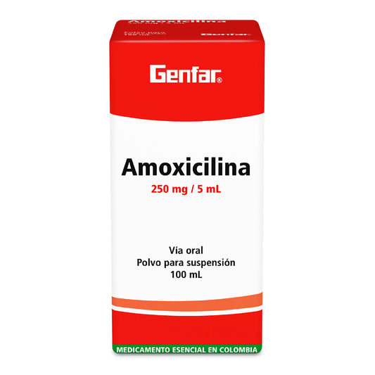 Amoxicilina 250 Mg Suspension 100 Ml Gf