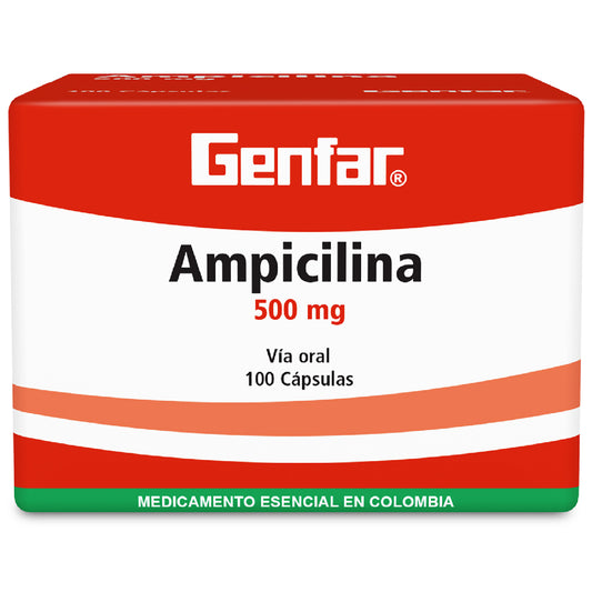 Ampicilina 500 Mg 10 Capsulas Gf