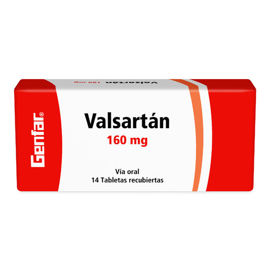 Valsartan 160 Mg 14 Tabletas Gf
