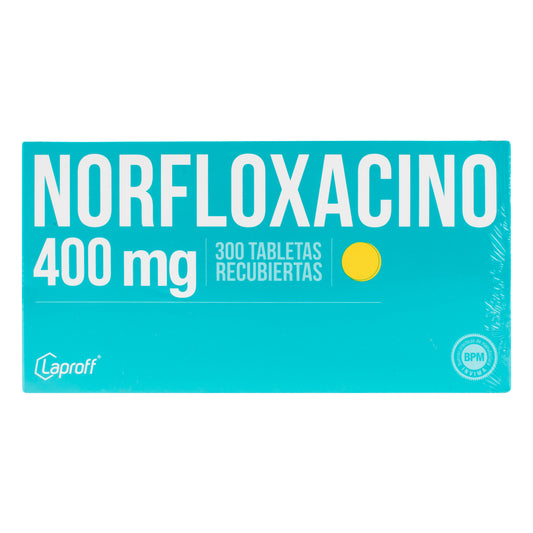 Norfloxacina 400 Mg 10 Tabletas Lp