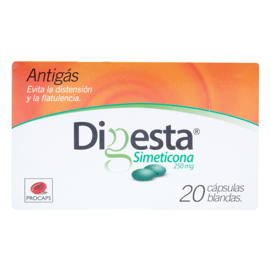 Digesta 250 Mg 10 Tabletas