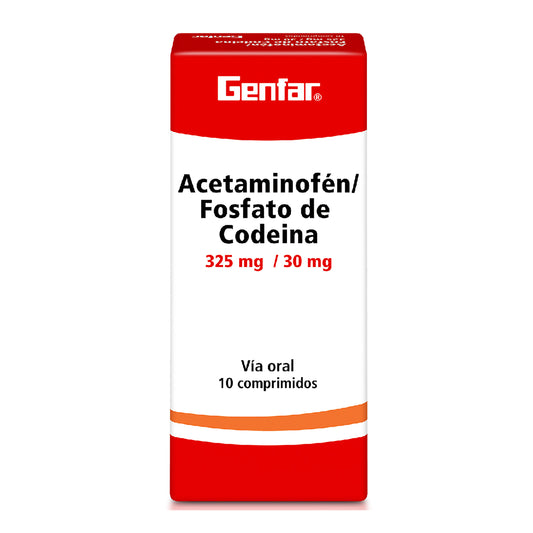 Acetaminofen+Codeina 325/30mg 10 Tbs Gf