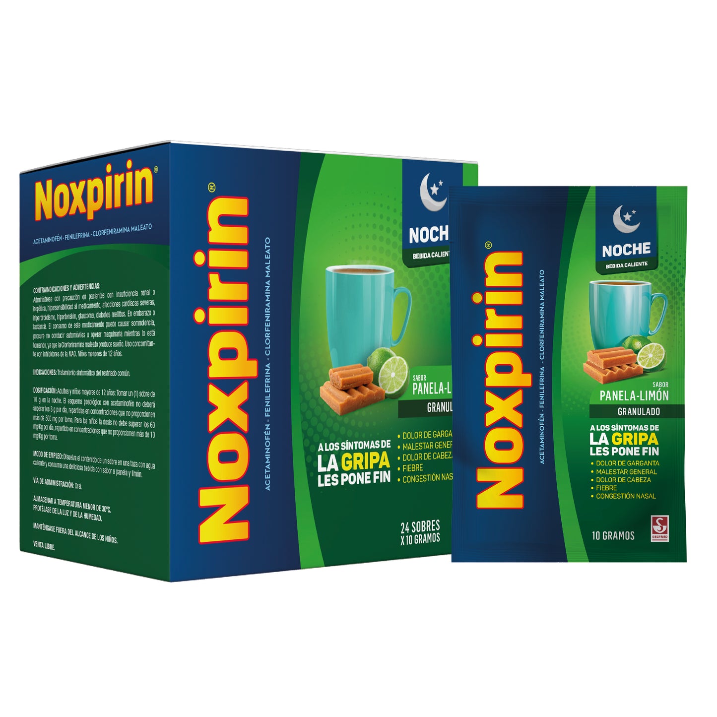 Noxpirin F Adul.Noche Panela Limon Sobre