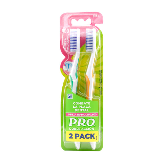 Cepillo Dental Dental Pro 900 Adultos Doble Accion 2x1