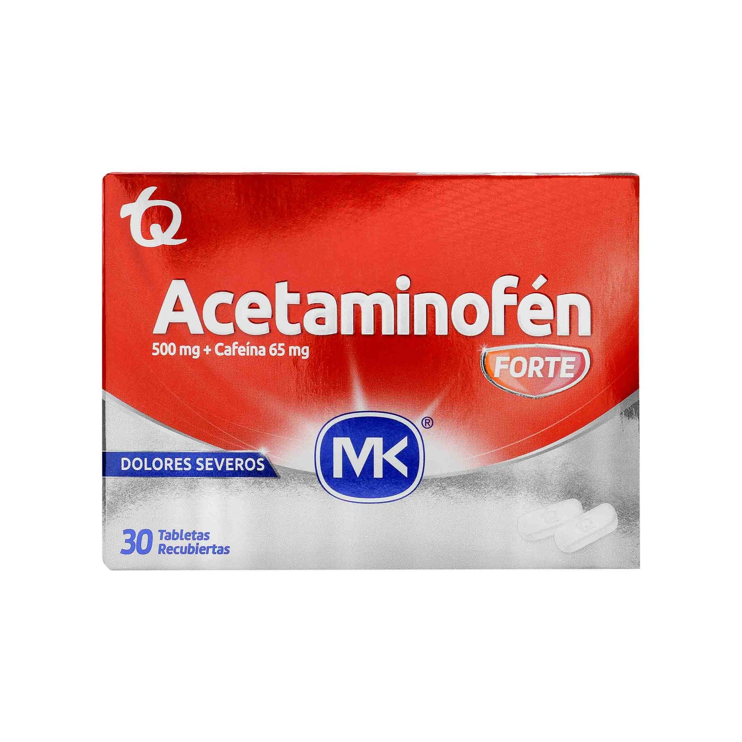 Acetaminofen Forte 500mg + Cafeina 65mg 10 Tabs