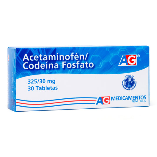 Acetaminofen/Codeina 325/30 Mg 10 Tbs Ag