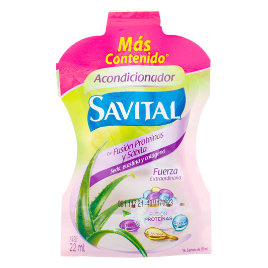 Acondicionador Savital Fusion Proteina Doypack 22ml Sobre