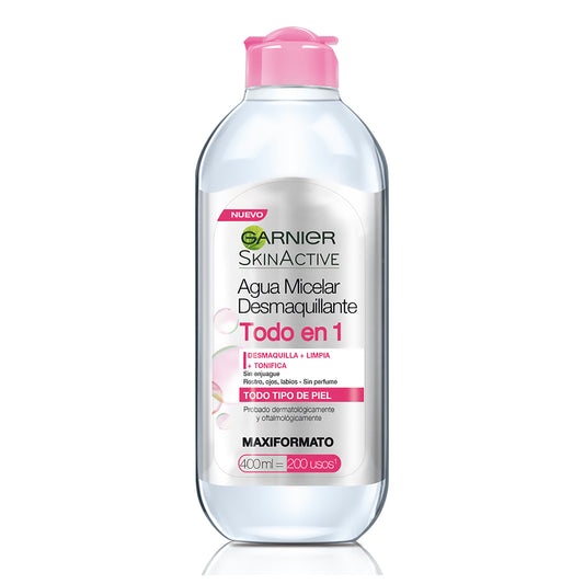 Agua Micelar Garnier Skin Active Todo En 1 400ml