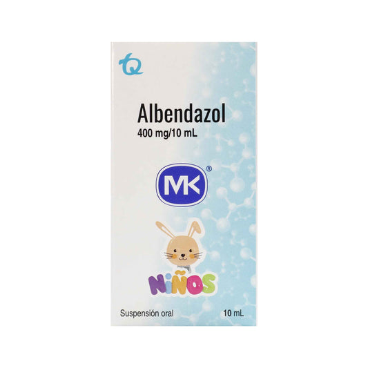 Albendazol 400mg/10ml Suspension 10ml Mk