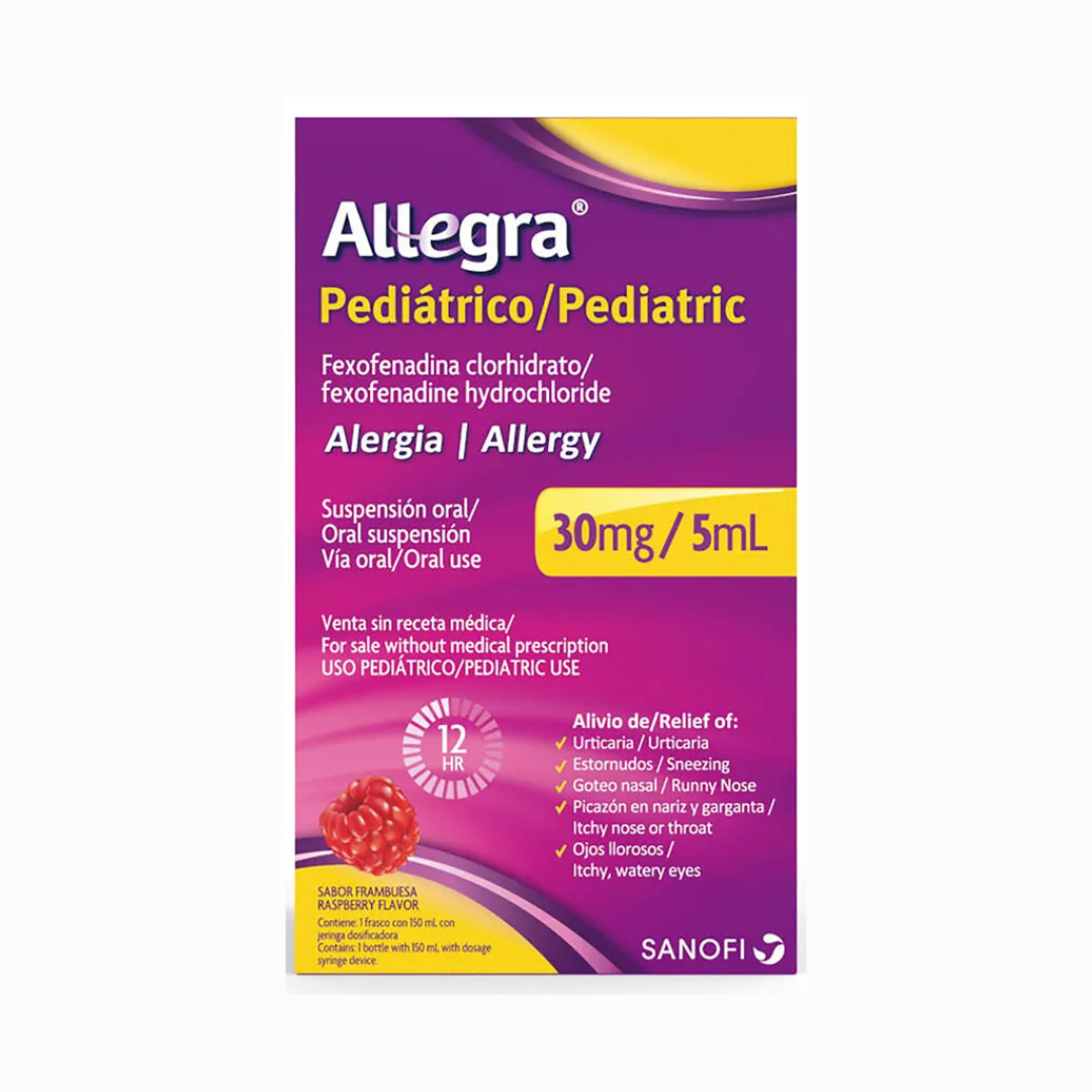 Allegra Fexofenadina Pediatrico 30mg/5ml Suspension 150 Ml