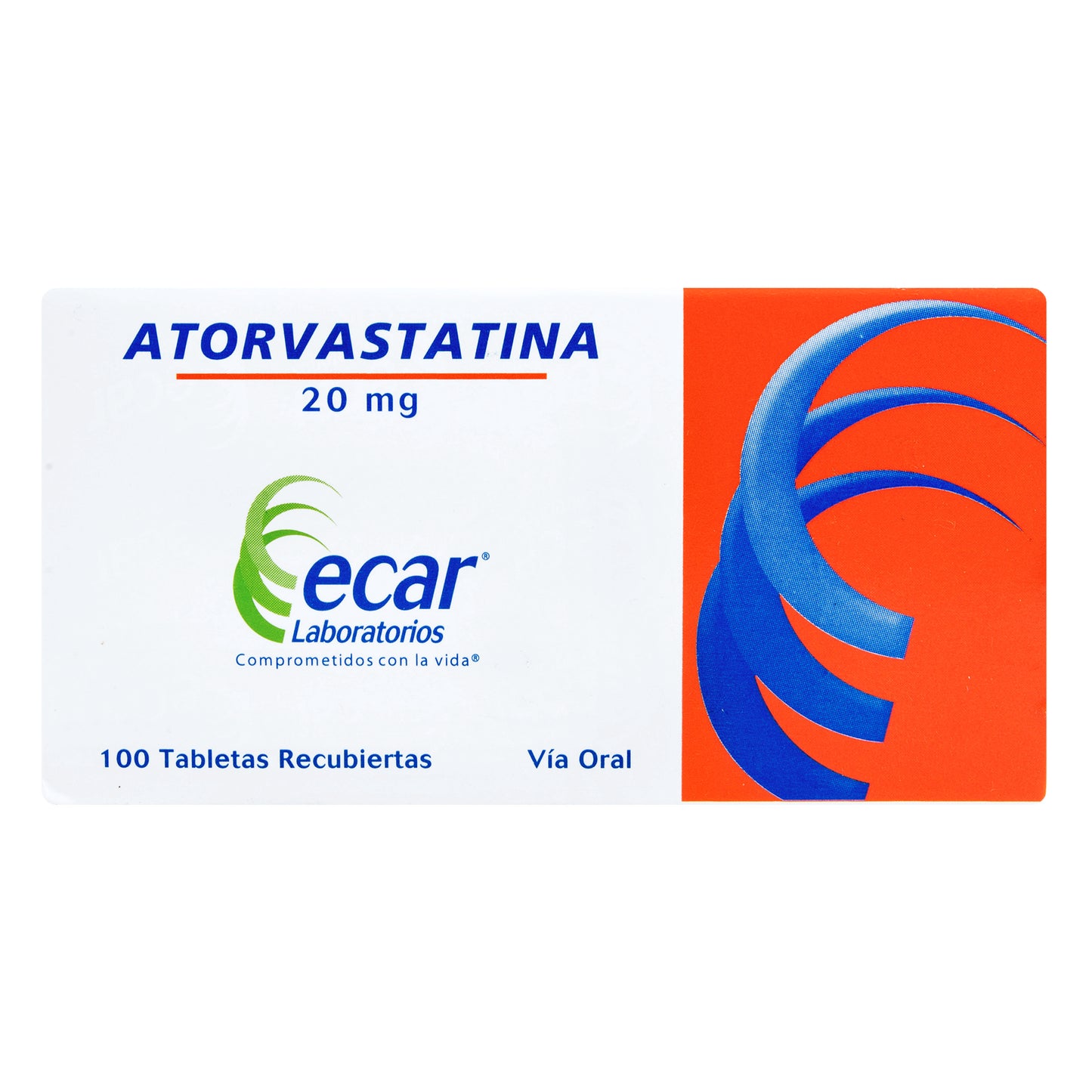 Atorvastatina 20 Mg 10 Tabletas Ec