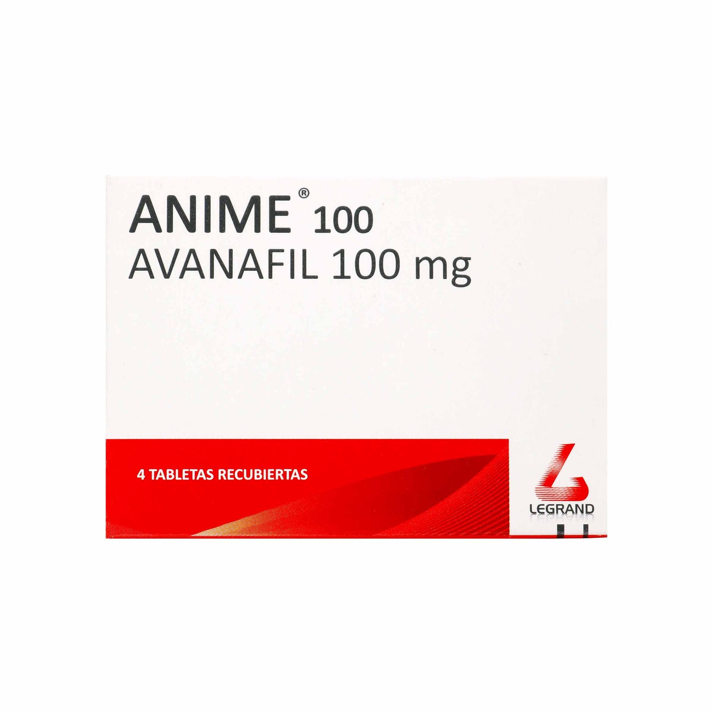 Avanafilo Anime 100 Mg 4 Tabletas
