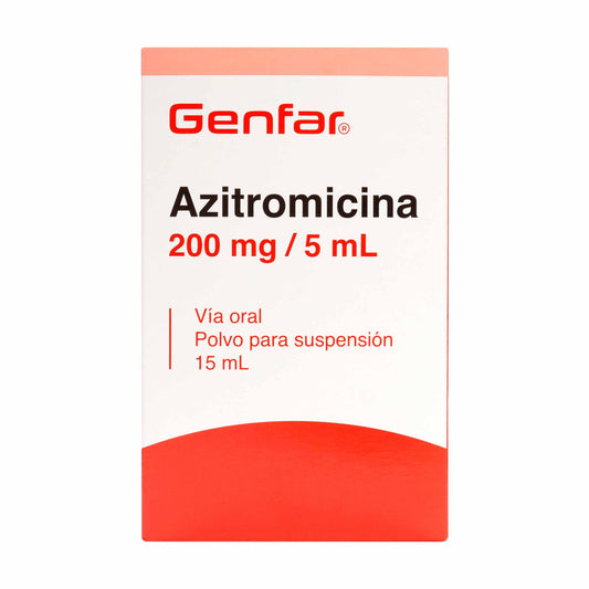Azitromicina 200 Mg Suspension 15 Ml Gf