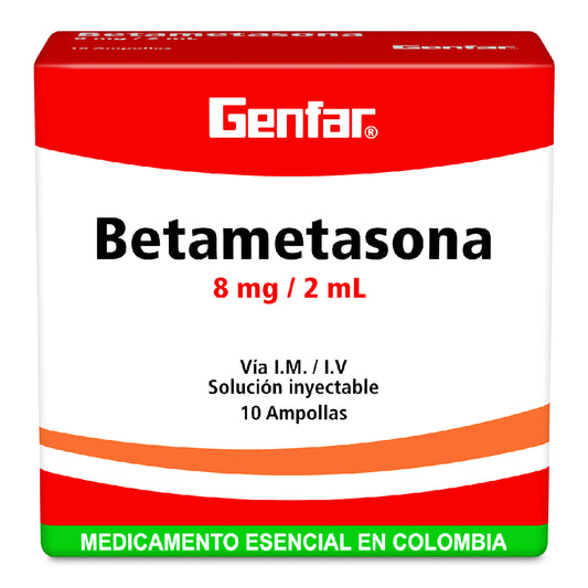 Betametasona 8 Mg 2 Ml Ampolla Gf