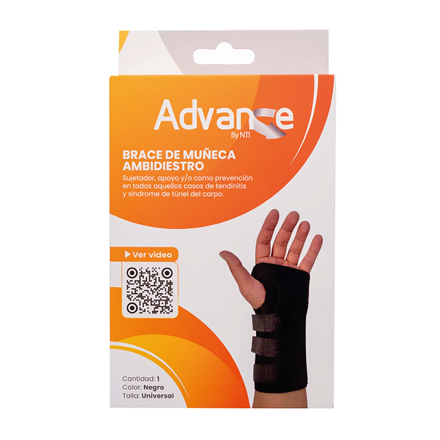 Brace De Muneca Ortopedico Advance Nti