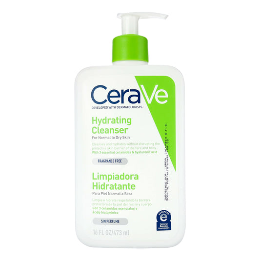 Cerave Hydrating Cleanser  Limpiadora Hidratante Frasco X 473ml Para Piel Normal A Seca