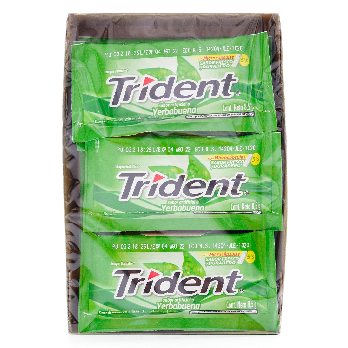 Chicle Trident Yerbabuena 5 Unidades