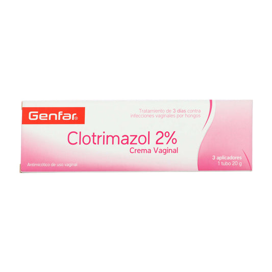 Clotrimazol 2% Crema Vaginal 20 Gr Gf