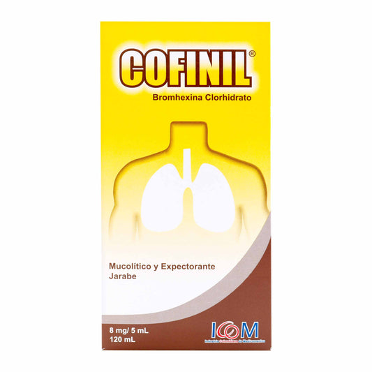 Cofinil 8 Mg Adultos Jarabe 120 Ml Icom