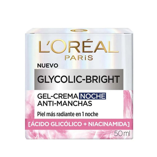Crema Anti Manchas Noche Glycolic-Bright Loréal Paris Frasco X 50 Ml