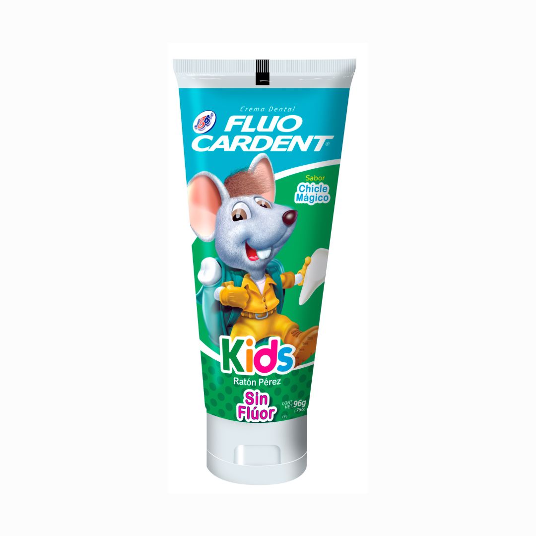 Crema Dental Fluo Kids Sin Fluor Ratona 96 Gr