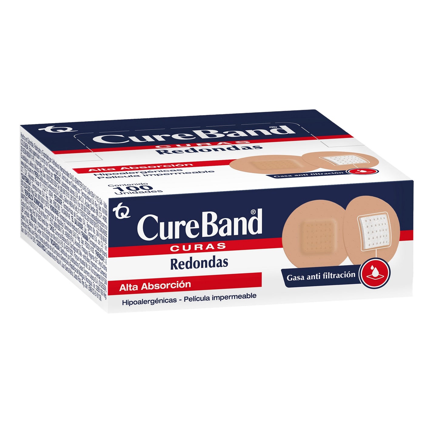Curas Cure Band Redondas 100 Unidades