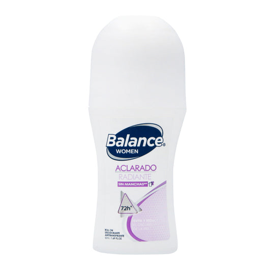 Desodorante Balance Rollon Aclarador Radiant Women 50ml