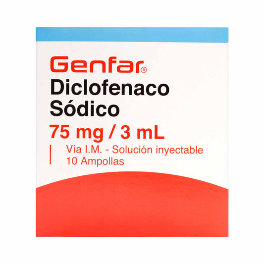 Diclofenaco 75 Mg Ampolla Gf
