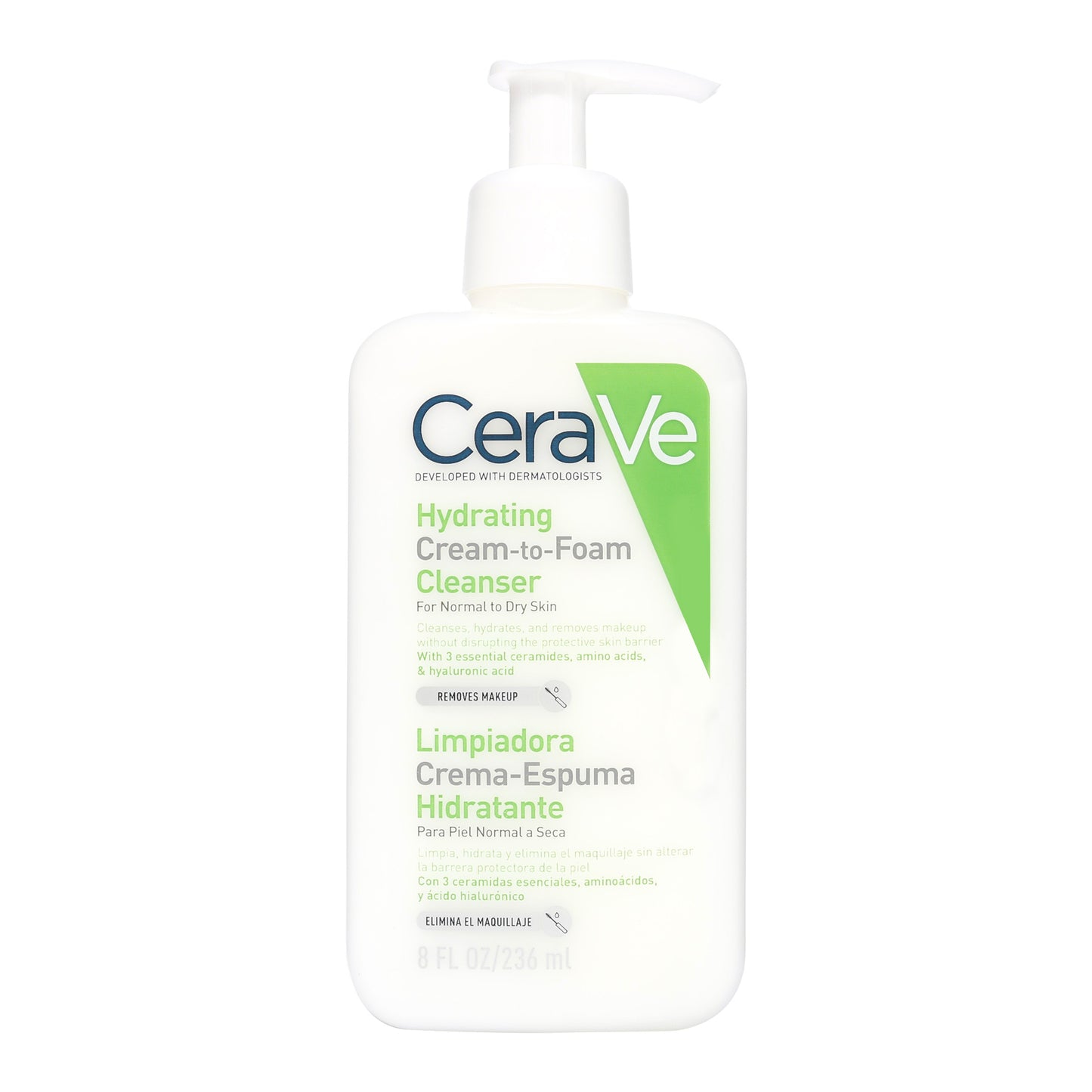 Espuma Cerave Limpiadora Hidratante Frasco X 236ml