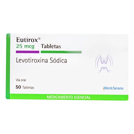 Eutirox 25 Mcg 50 Tbs