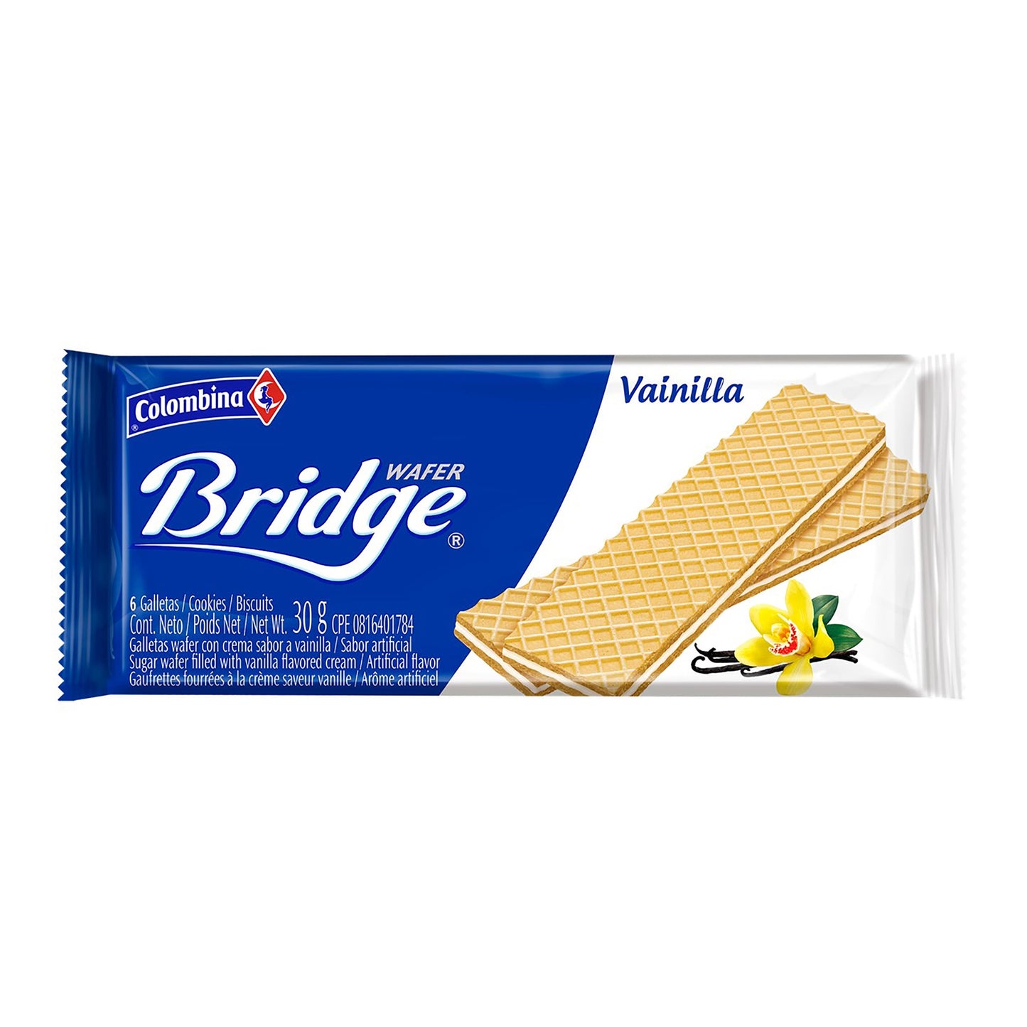 Galletas Bridge Vainilla Paquete Personal