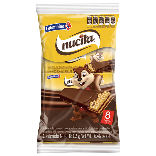 Galletas Nucita Wafer Paquete Personal
