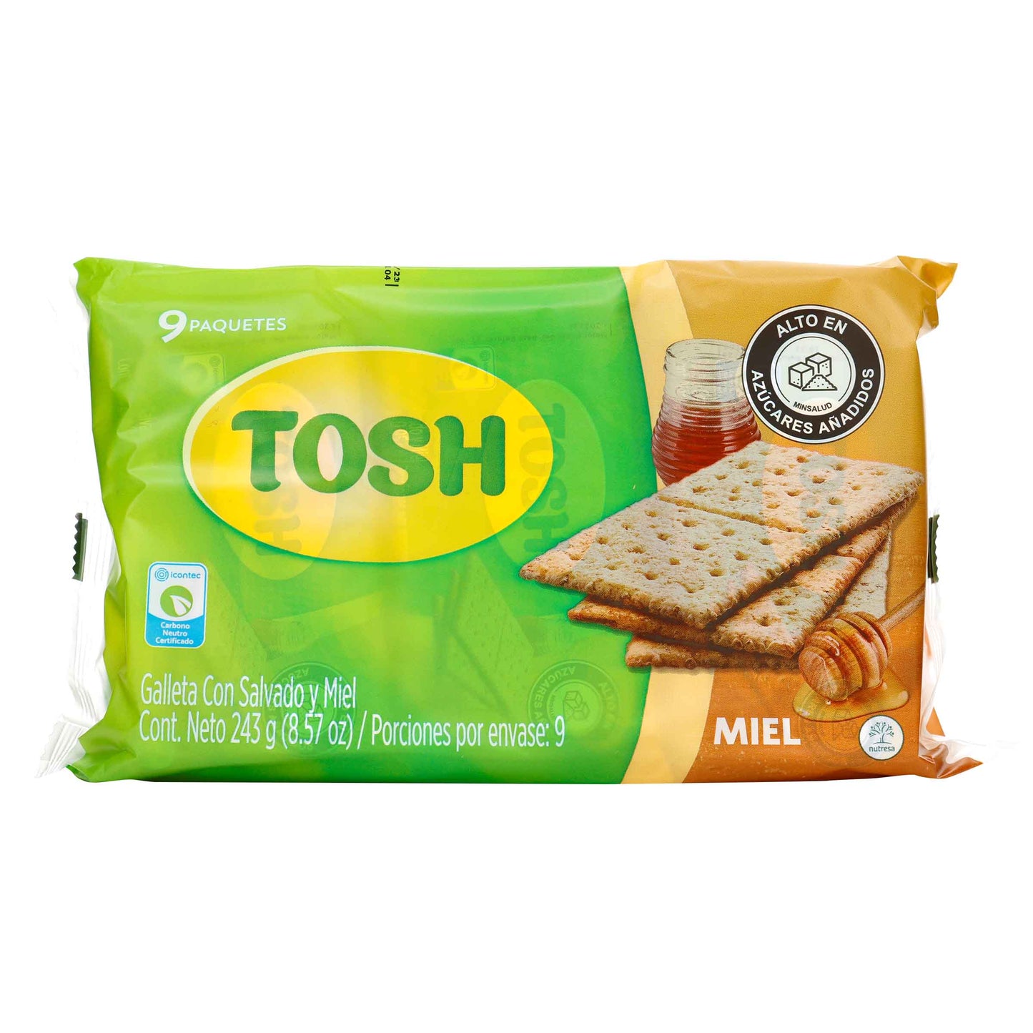 Galletas Tosh Miel Fit Paquete Personal