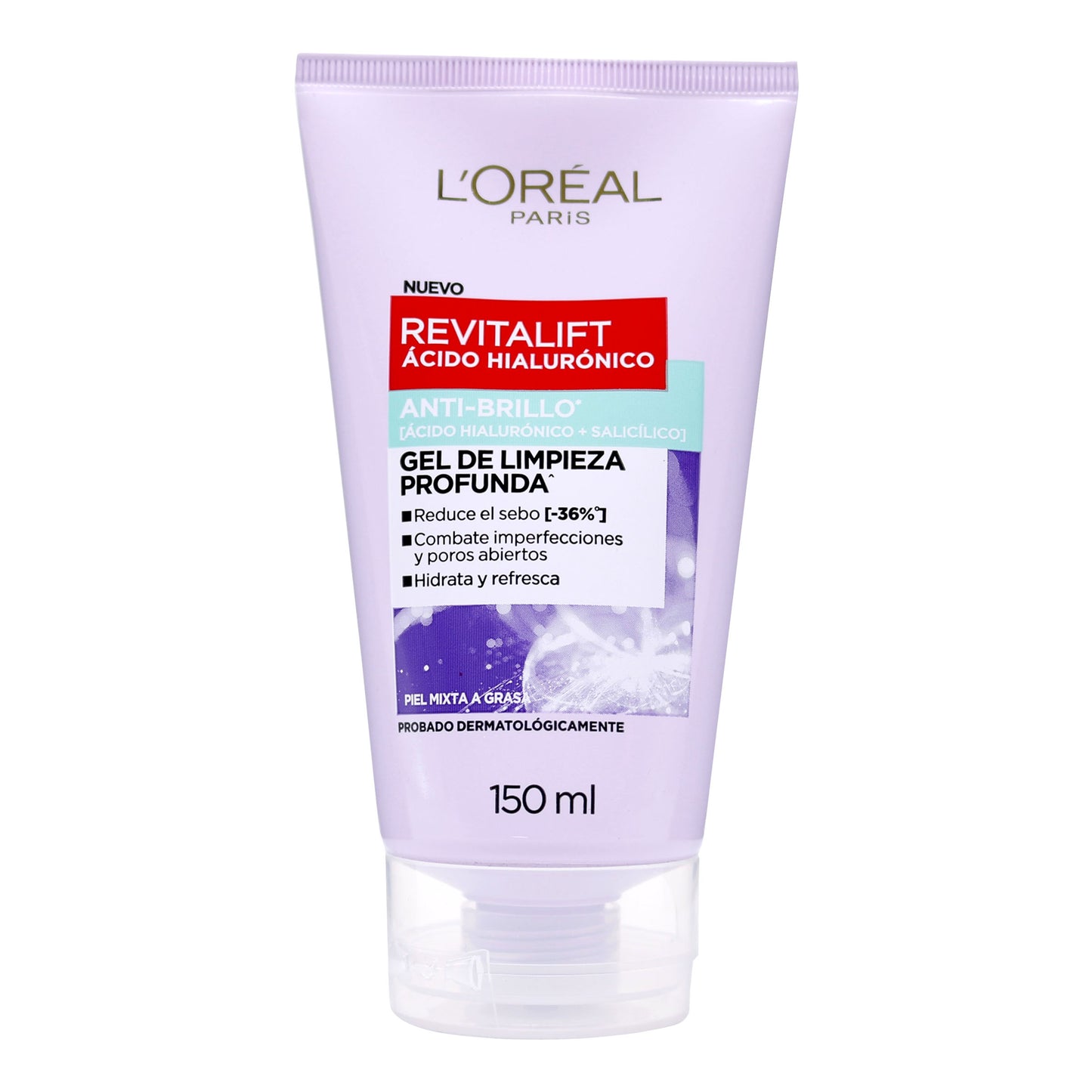 Gel Limpiador Hidratante Loreal París Ácido Hialurónico 150ml