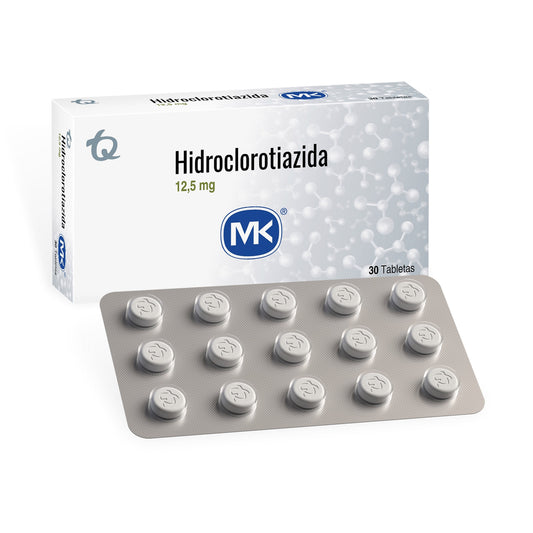Hidroclorotiazida 12.5 Mg 30 Tbs Mk