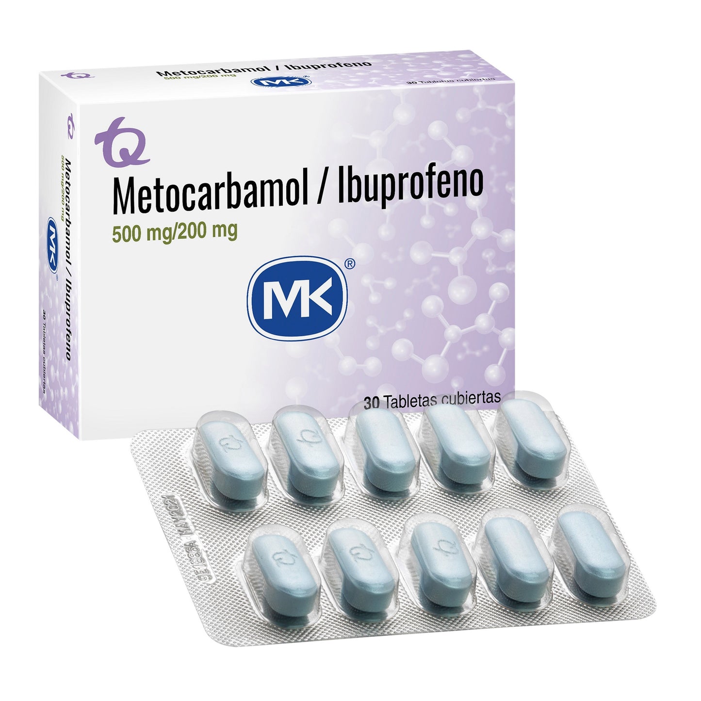 Ibuprofeno 200 Mg Metocarbamol 500 Mg 30 Cap Mk