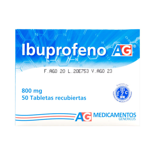 Ibuprofeno 800 Mg 10 Tabletas Ag