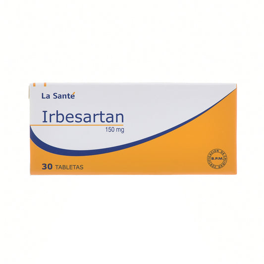 Irbesartan 150 Mg 30 Tabletas Ls