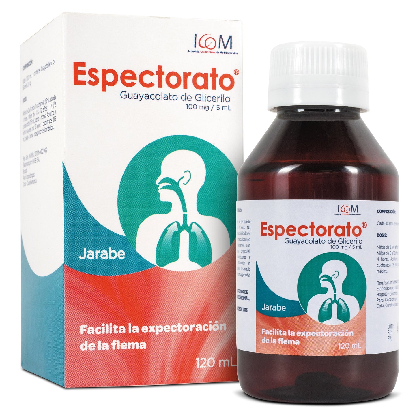 Jarabe Espectorato Guayacolato De Glicerilo 120 Ml Icom