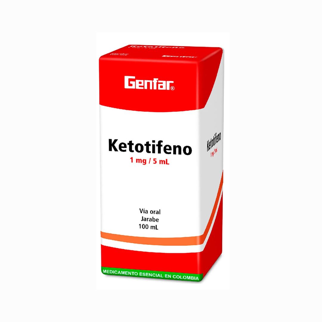 Ketotifeno 1 Mg Jarabe 100 Ml Gf