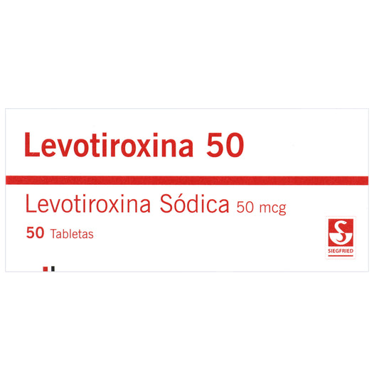 Levotiroxina 50 Mcg 50 Tbs